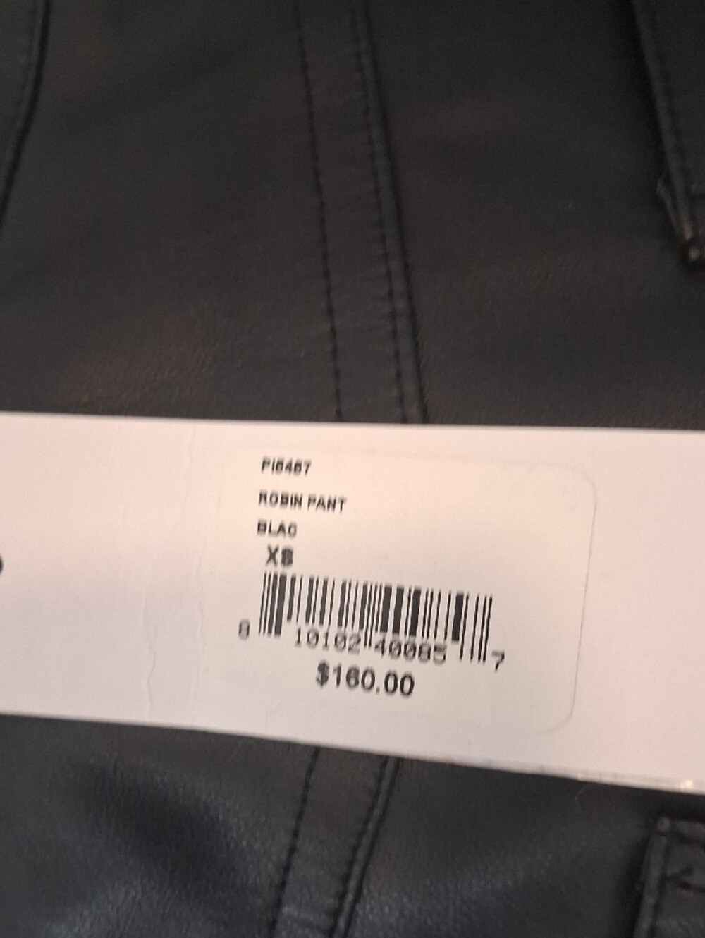 LBLC the label Black Faux Leather Skinny  Pant - Picture 3 of 3